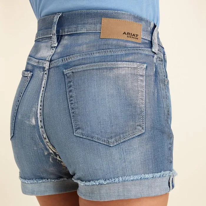 Women Denim Ariat Jazmine 5034 Short Silver Gloss Women Denim Ariat Jazmine 5034 Short Silver Gloss