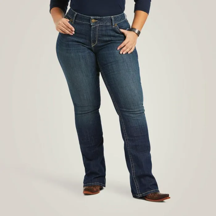 Women Denim Ariat REAL Mid Rise Corinne Boot Cut Jean Pacific Women Denim Ariat REAL Mid Rise Corinne Boot Cut Jean Pacific