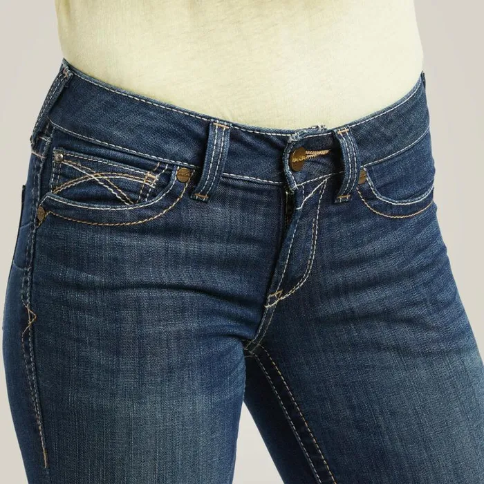 Women Denim Ariat REAL Mid Rise Corinne Boot Cut Jean Pacific Women Denim Ariat REAL Mid Rise Corinne Boot Cut Jean Pacific