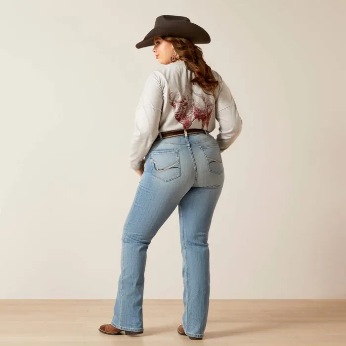 Women Denim Ariat REAL Perfect Rise Arrow Fit Penelope Boot Cut Jean Oklahoma Women Denim Ariat REAL Perfect Rise Arrow Fit Penelope Boot Cut Jean Oklahoma