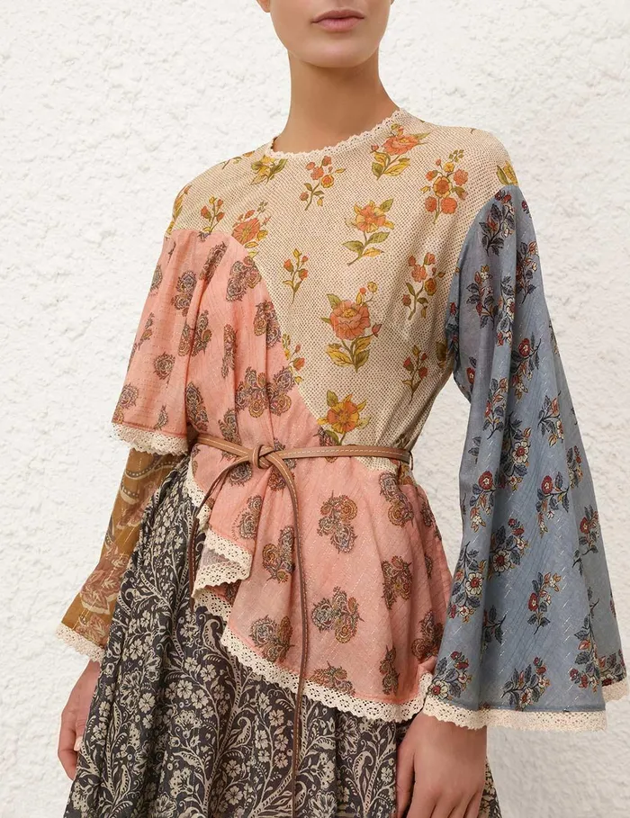 Women Dresses and Coverups Zimmermann Tallow Asymmetric Mini Dress Spliced