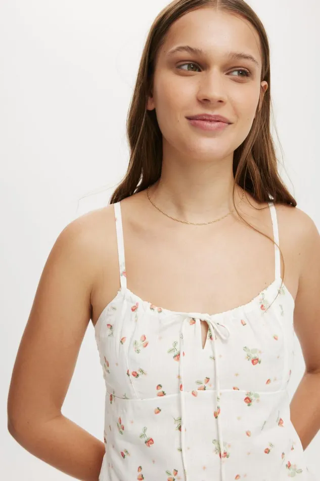 Women Dresses Cotton On Bambi Mini Dress Sophie Strawberry