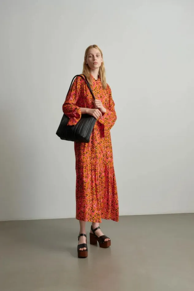 Women Dresses Lala Berlin Dress Derry Viscose Leo Pink Women Dresses Lala Berlin Dress Derry Viscose Leo Pink