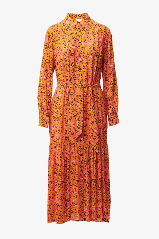 Women Dresses Lala Berlin Dress Derry Viscose Leo Pink Women Dresses Lala Berlin Dress Derry Viscose Leo Pink