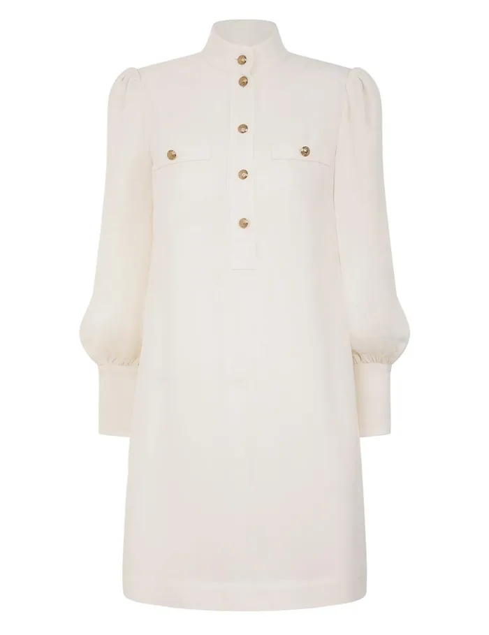 Women Dresses Zimmermann Utility Mini Dress Cream
