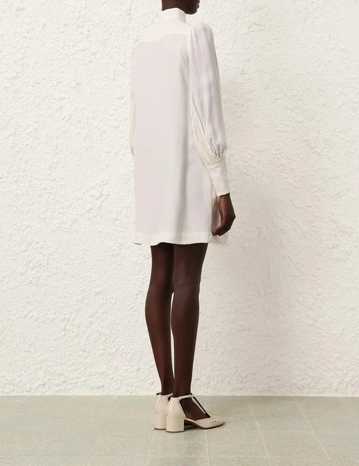 Women Dresses Zimmermann Utility Mini Dress Cream