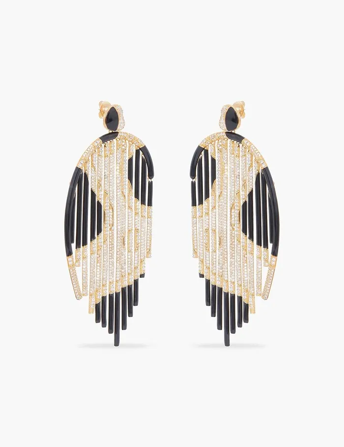 Women Earrings Zimmermann Stella Chandeliers Goldblack