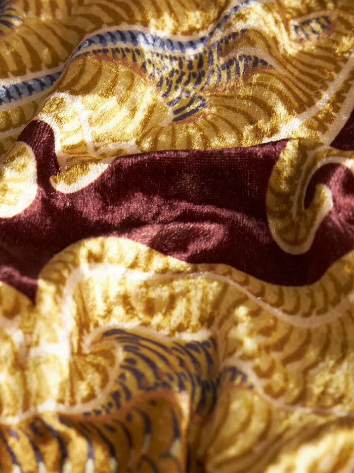 Women Etro Dresses Printed Chenille Dress Burgundy Women Etro Dresses Printed Chenille Dress Burgundy