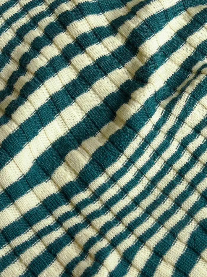 Women Etro Knitwear Striped Knit Polo Shirt Green Women Etro Knitwear Striped Knit Polo Shirt Green