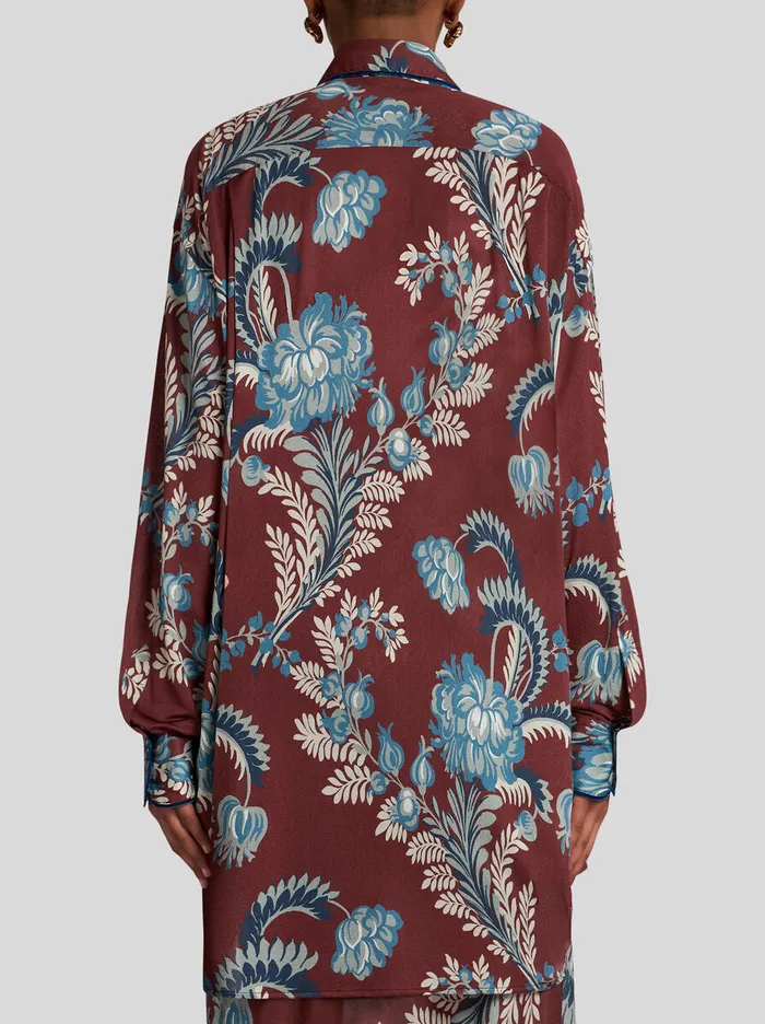 Women Etro Shirts And Blouses Shirt With Print Burgundy