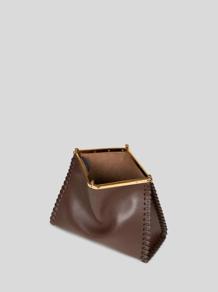 Women Etro Shoulder Bags Large Vela Bag With Thread Work Brown Women Etro Shoulder Bags Large Vela Bag With Thread Work Brown