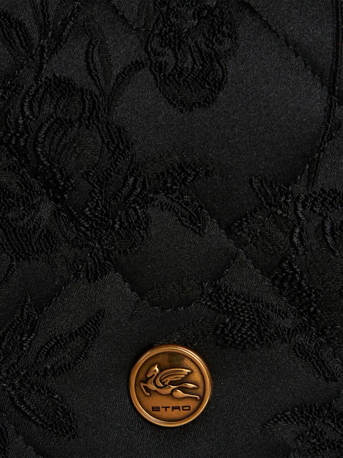 Women Etro Shoulder Bags Quilted Small Bond Bag Black Women Etro Shoulder Bags Quilted Small Bond Bag Black