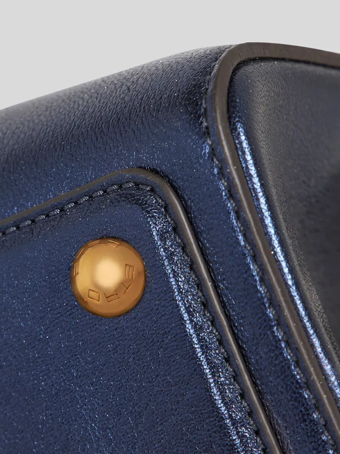 Women Etro Shoulder Bags Small Laminated Vela Bag Navy Blue Women Etro Shoulder Bags Small Laminated Vela Bag Navy Blue