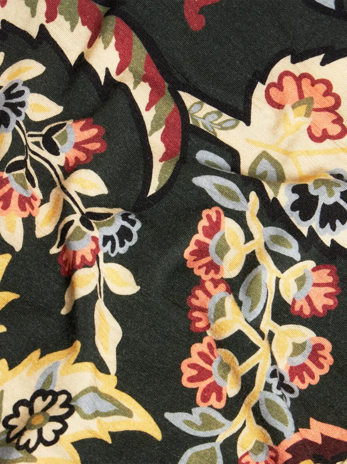 Women Etro Tops Paisley Jersey Top Dark Green Women Etro Tops Paisley Jersey Top Dark Green