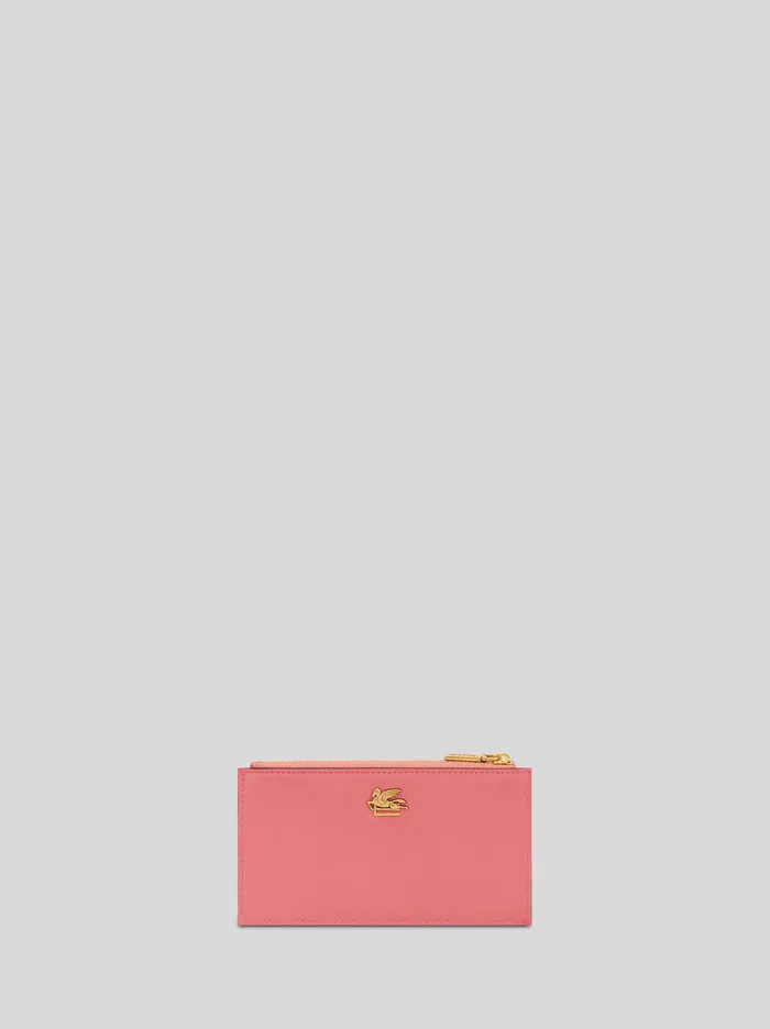 Women Etro Wallets And Credit Card Holder Leather Card Holder With Pegaso Red Women Etro Wallets And Credit Card Holder Leather Card Holder With Pegaso Red