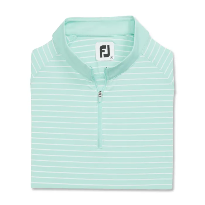 Women FootJoy Shirts QuarterZip Long Sleeve Sun Protection Aqua Women FootJoy Shirts QuarterZip Long Sleeve Sun Protection Aqua