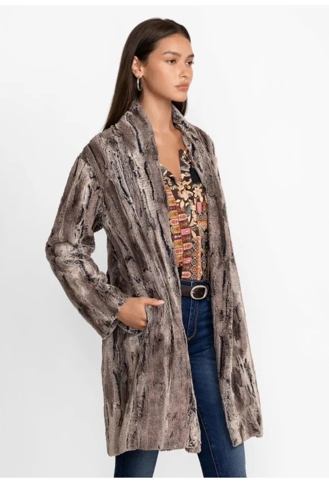 Women Foxy Faux Fur Jacket Multi Johnny Was Outerwear