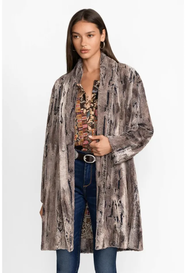 Women Foxy Faux Fur Jacket Multi Johnny Was Outerwear