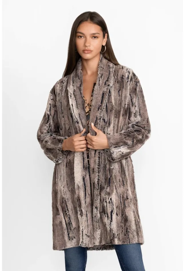 Women Foxy Faux Fur Jacket Multi Johnny Was Outerwear