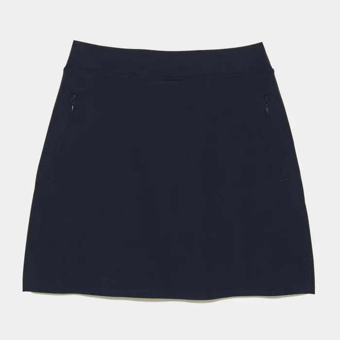 Women GFORE Navy Silky Tech Nylon ALine Skort Golf Skirts