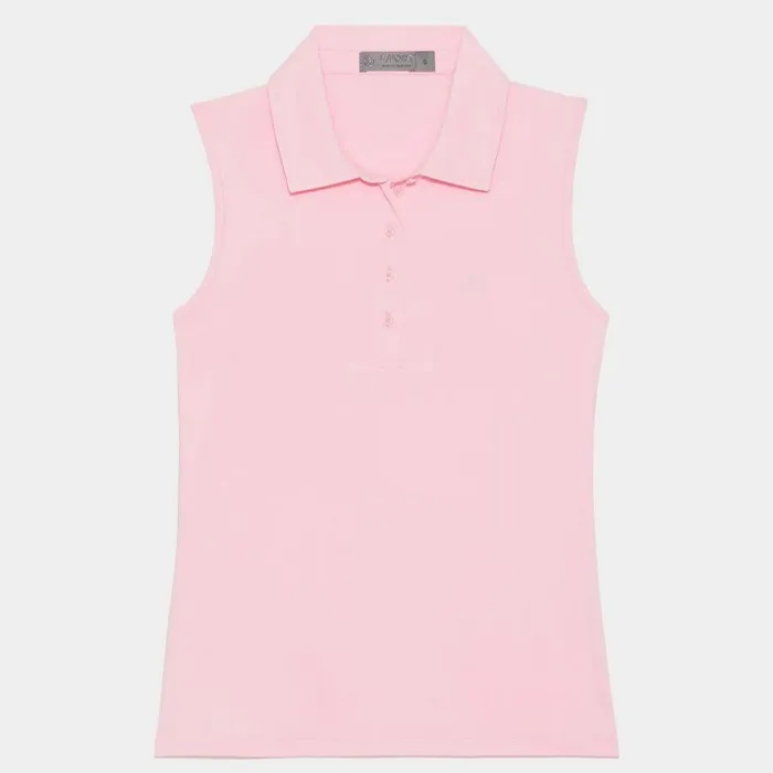Women GFORE Rose Pink Featherweight Golf Polo