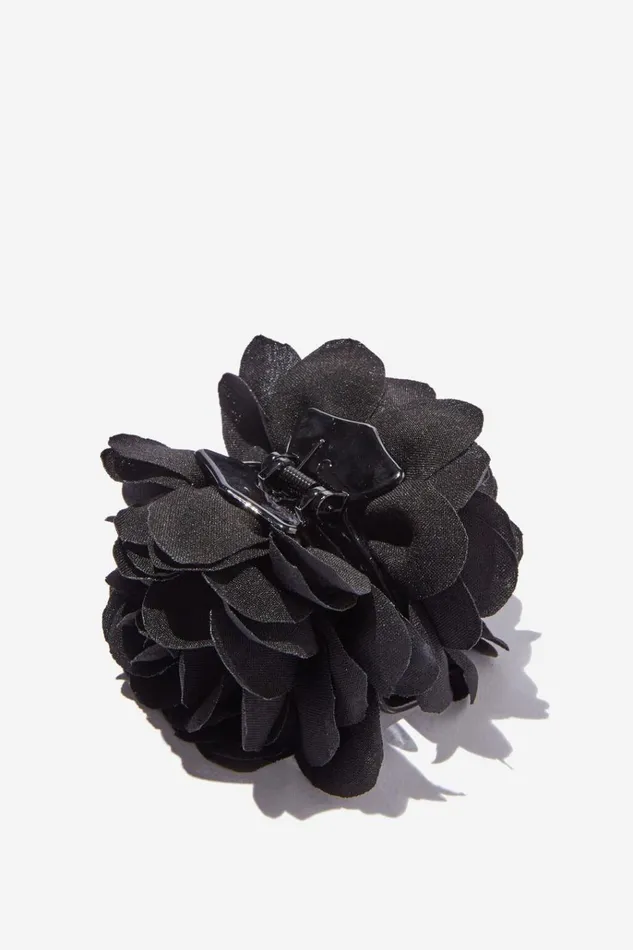 Women Hair Accessories Cotton On Lily Hair Claw Black Rose