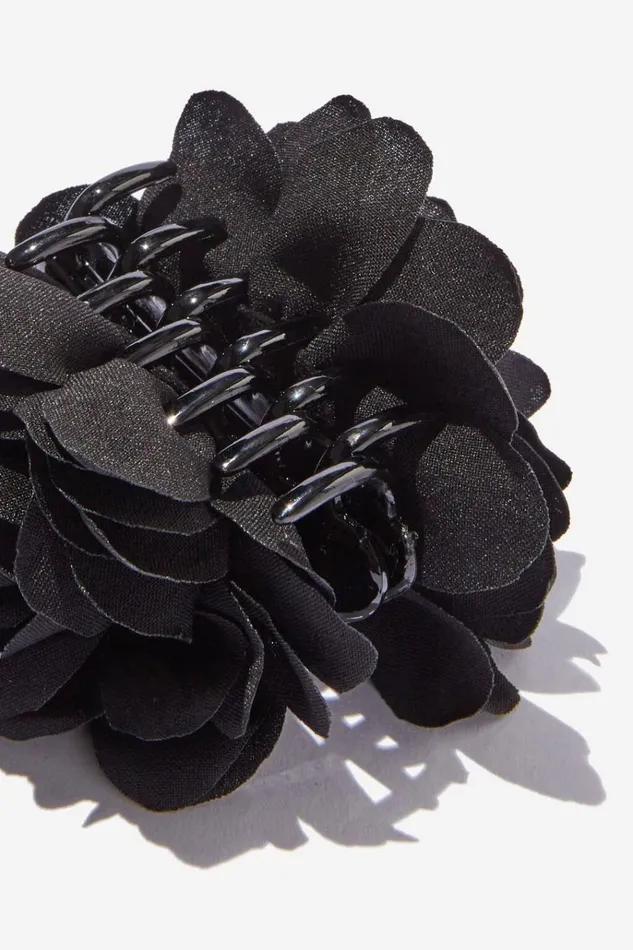 Women Hair Accessories Cotton On Lily Hair Claw Black Rose