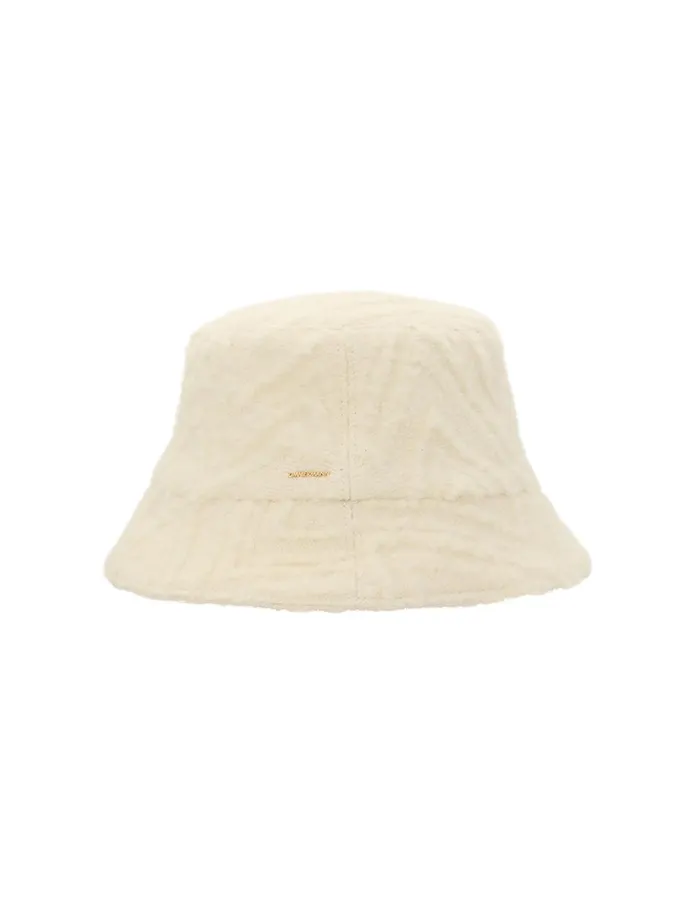 Women Hats Zimmermann Chevron Bucket Hat Cream
