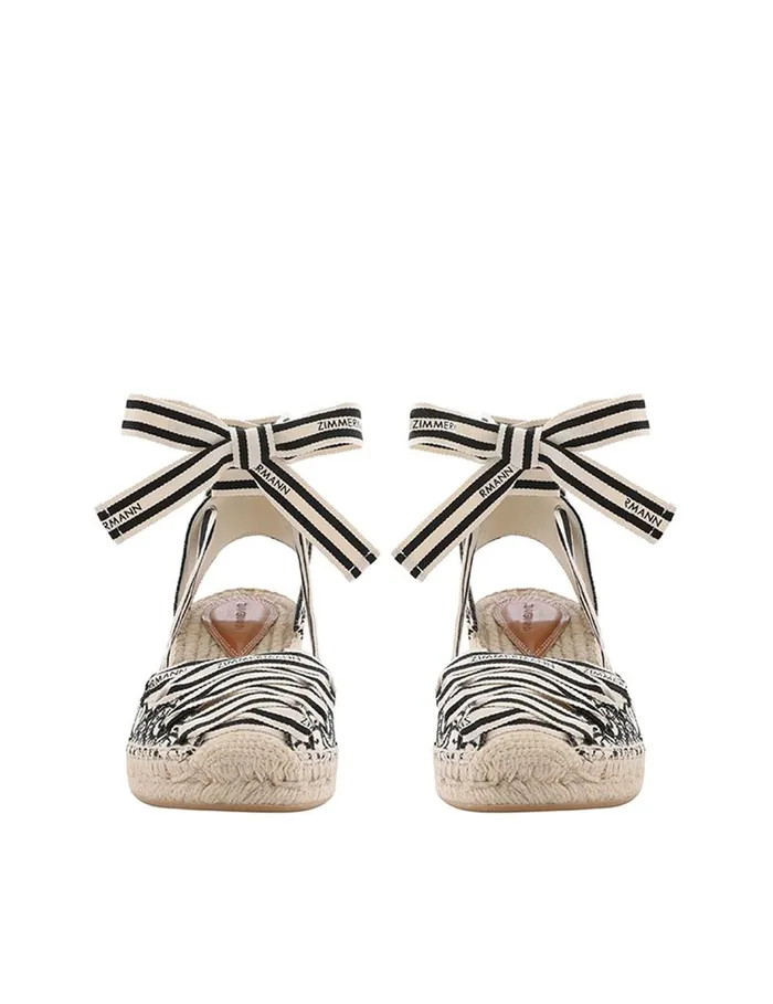 Women Heels Zimmermann Sol Espadrille 95 Onyx