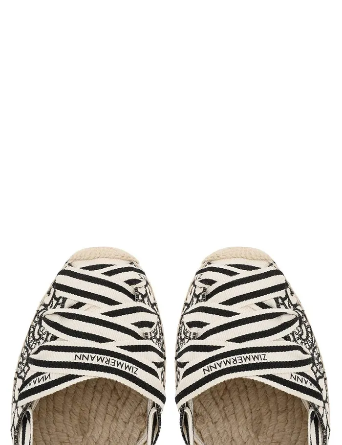 Women Heels Zimmermann Sol Espadrille 95 Onyx