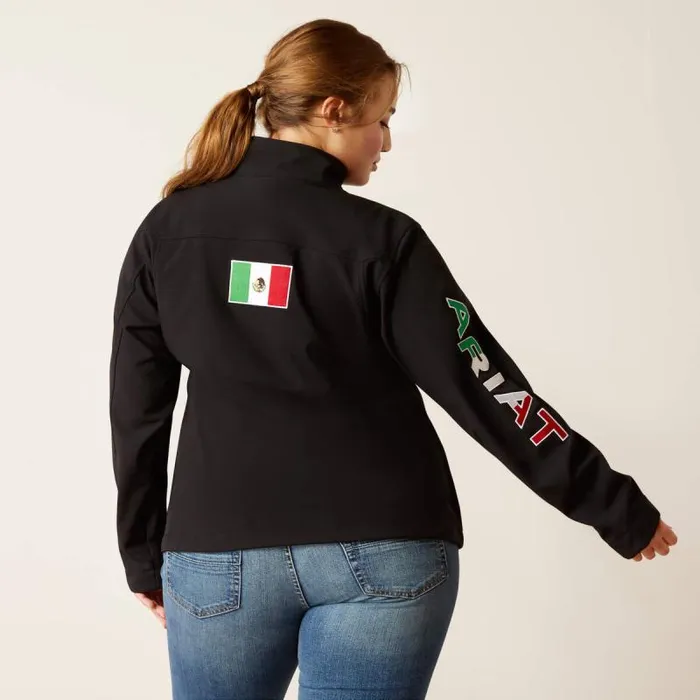 Women Jackets and Vests Ariat Classic Team Softshell MEXICO Jacket Black