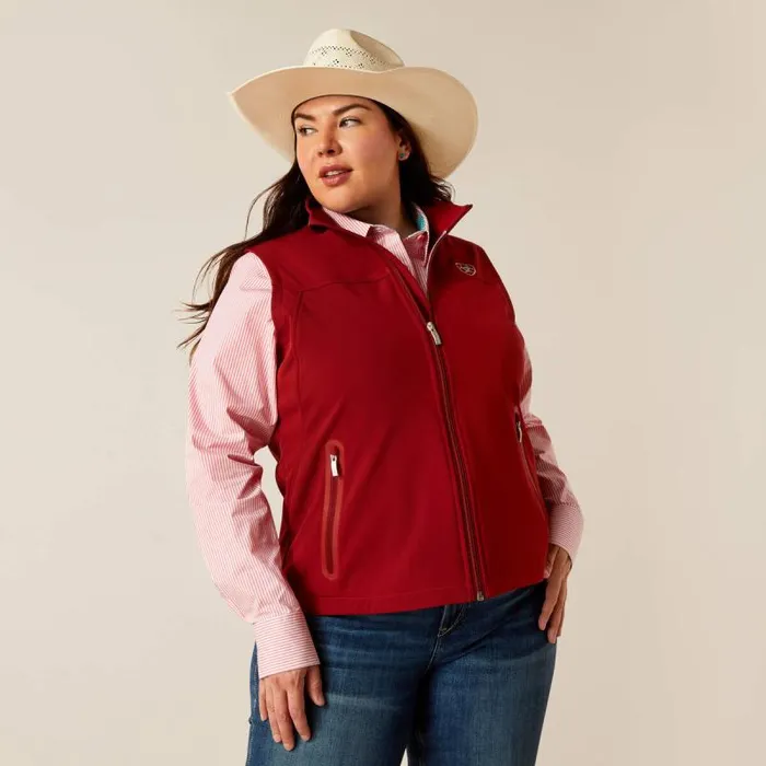 Women Jackets and Vests Ariat New Team Softshell Vest Sundried Tomato Women Jackets and Vests Ariat New Team Softshell Vest Sundried Tomato