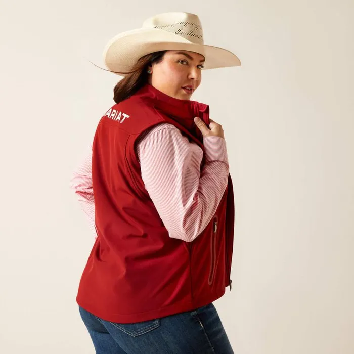 Women Jackets and Vests Ariat New Team Softshell Vest Sundried Tomato Women Jackets and Vests Ariat New Team Softshell Vest Sundried Tomato
