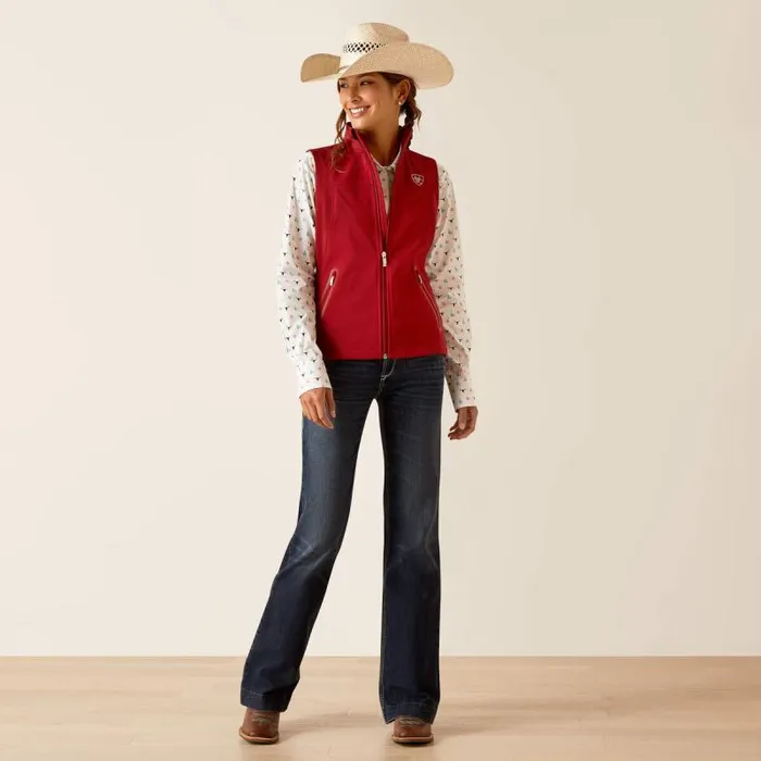 Women Jackets and Vests Ariat New Team Softshell Vest Sundried Tomato Women Jackets and Vests Ariat New Team Softshell Vest Sundried Tomato