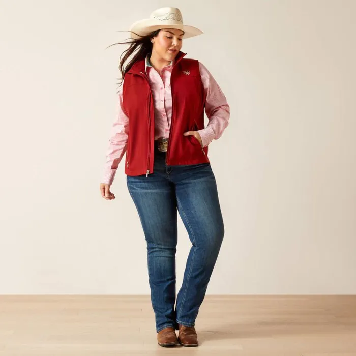 Women Jackets and Vests Ariat New Team Softshell Vest Sundried Tomato Women Jackets and Vests Ariat New Team Softshell Vest Sundried Tomato