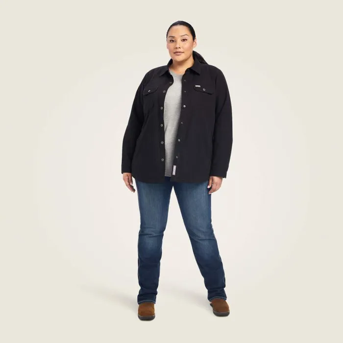 Women Jackets and Vests Ariat Rebar Classic Canvas Shirt Jacket Black Women Jackets and Vests Ariat Rebar Classic Canvas Shirt Jacket Black