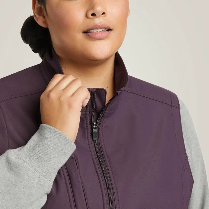 Women Jackets and Vests Ariat Rebar Stretch Canvas Softshell Vest Plum Perfect Women Jackets and Vests Ariat Rebar Stretch Canvas Softshell Vest Plum Perfect