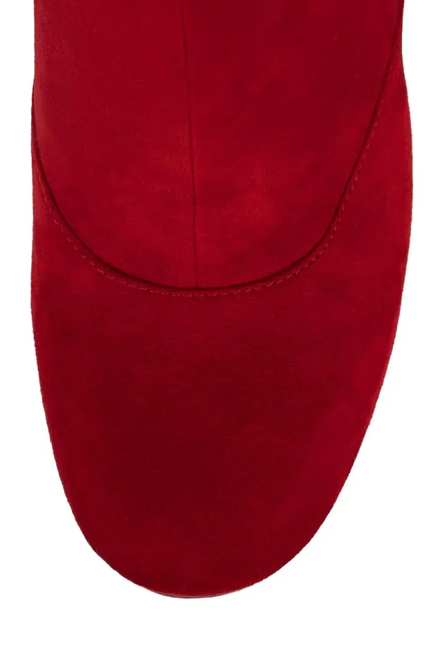 Women Jeffrey Campbell Ankle To Mid LEOLADY Red Suede Gold