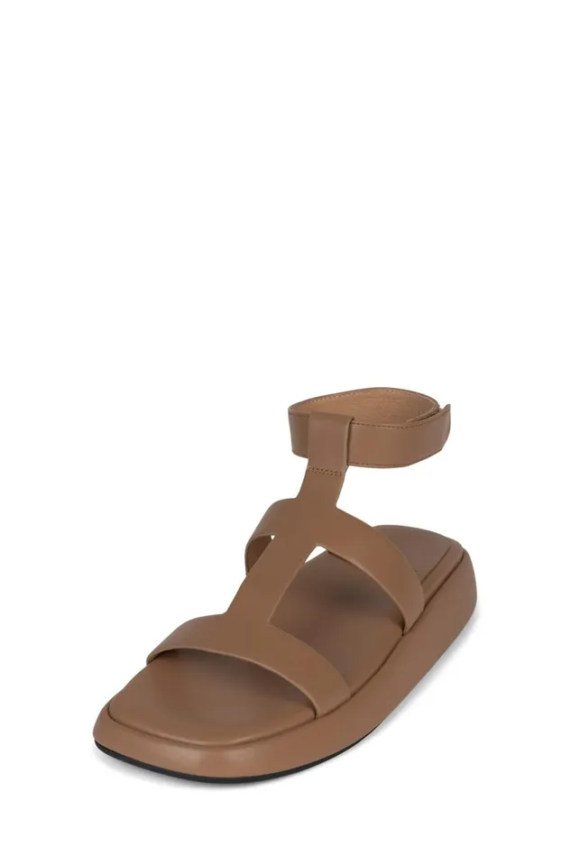 Women Jeffrey Campbell Flat BOLO Dark Natural