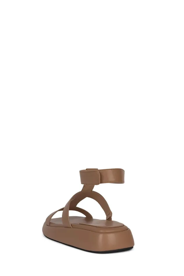 Women Jeffrey Campbell Flat BOLO Dark Natural