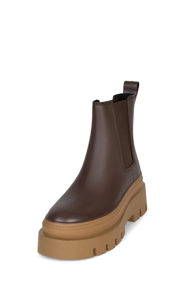 Women Jeffrey Campbell Rain Boots RAINSTORM Red Black