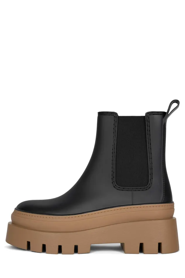 Women Jeffrey Campbell Rain Boots RAINSTORM Red Black