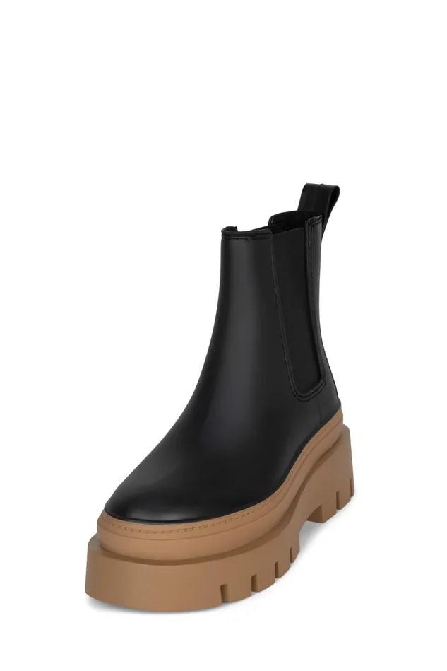 Women Jeffrey Campbell Rain Boots RAINSTORM Red Black