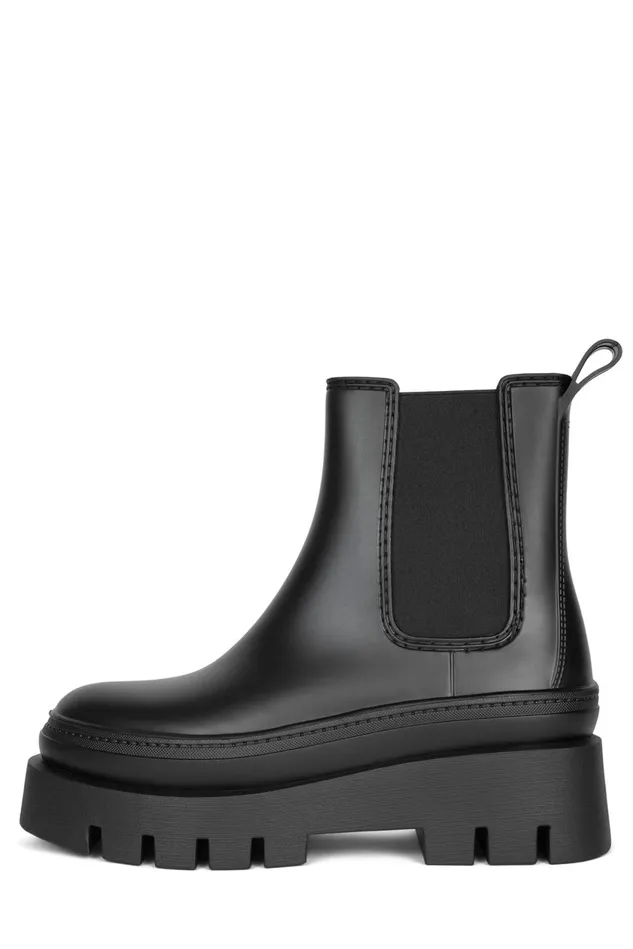Women Jeffrey Campbell Rain Boots RAINSTORM Red Black
