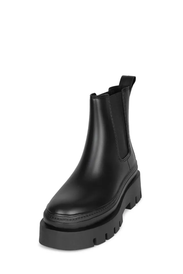 Women Jeffrey Campbell Rain Boots RAINSTORM Red Black