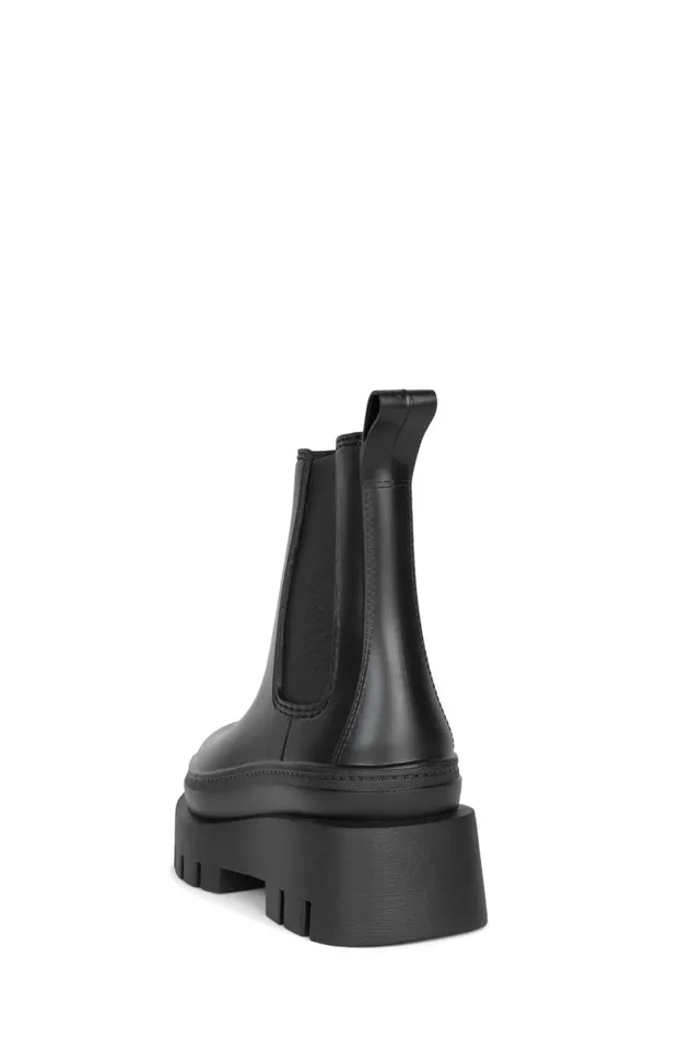 Women Jeffrey Campbell Rain Boots RAINSTORM Red Black