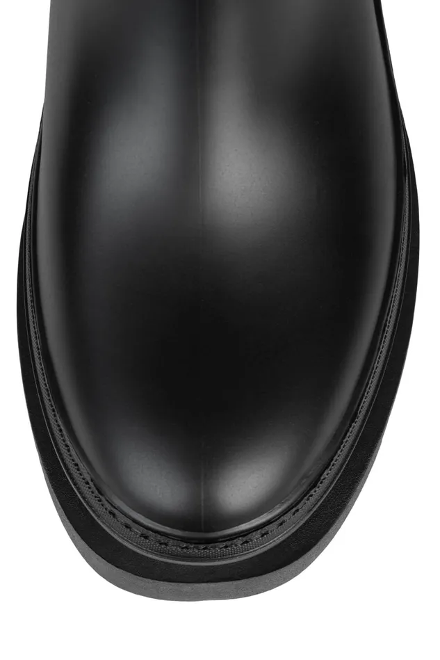 Women Jeffrey Campbell Rain Boots RAINSTORM Red Black