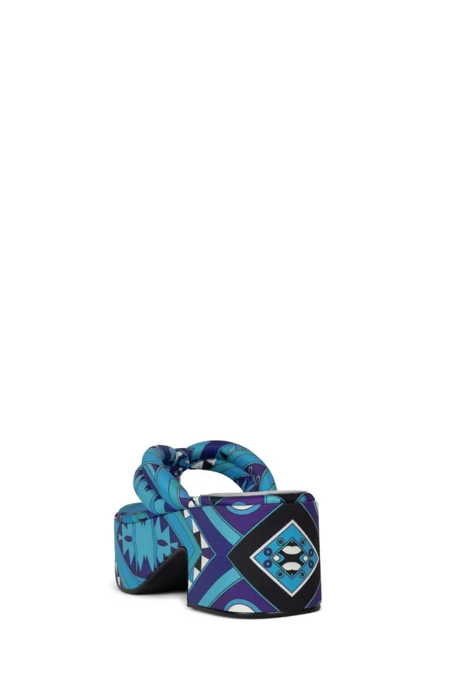 Women Jeffrey Campbell Sandal LUAU Fuchsia Multi Print