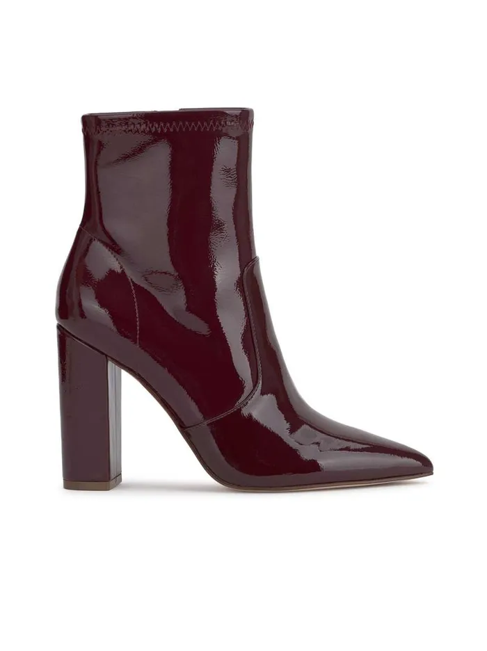 Women Jessica Simpson Boots and Booties Narelle Pointed Toe Bootie In Berrilicious