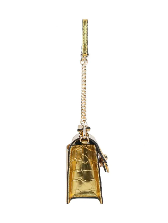 Women Jessica Simpson Crossbody Brooke Clutch In Gold Croco